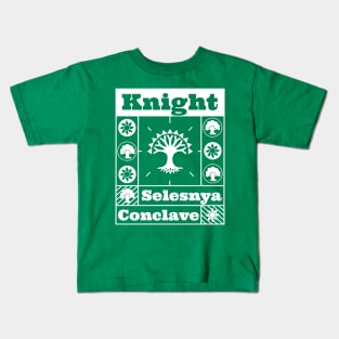 Selesnya Conclave | Knight | MTG Guild White on Green Design Kids T-Shirt